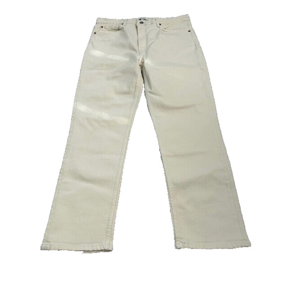 NWT Re/Done Womens Jeans Originals 70's Straight Leg Denim Vintage White Size 31 - Picture 3 of 10